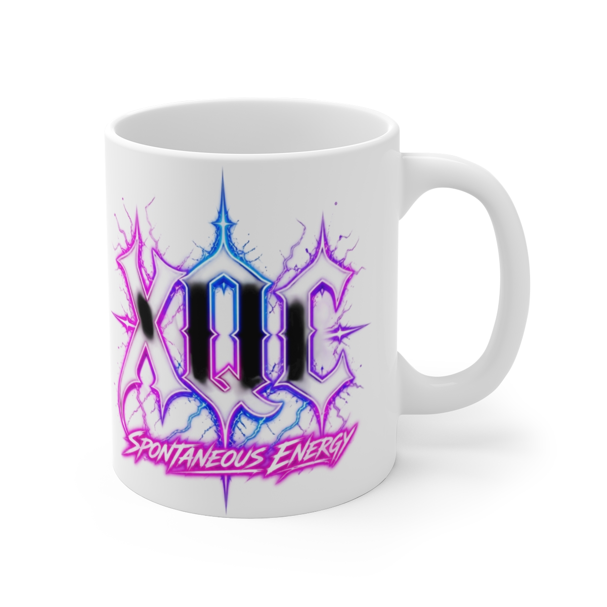 xQc "Spontaneous Energy" White Mug